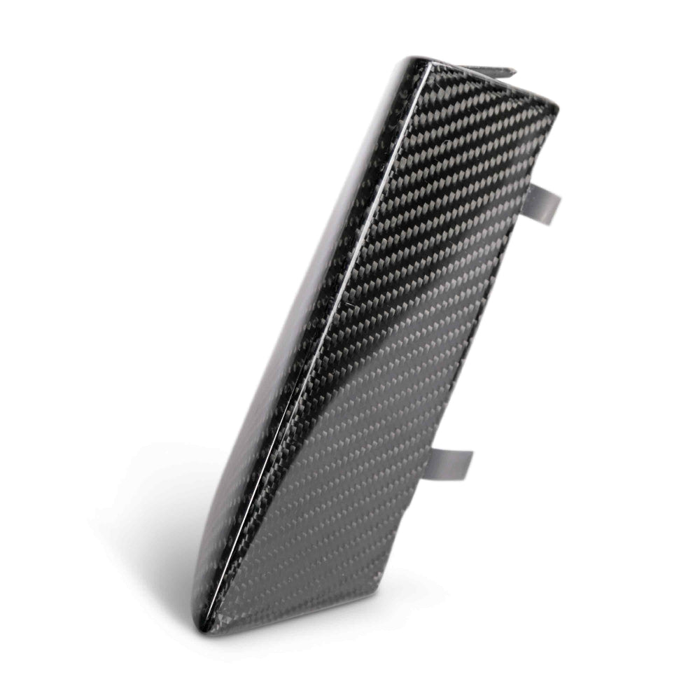 Detail shot of grille insert alignment and fitment on GT350 front fascia