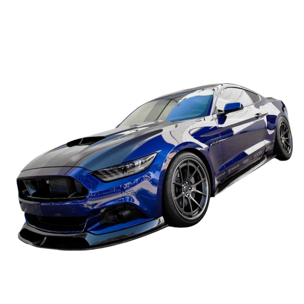 Anderson Composites Mustang Carbon Fiber Front Chin Splitter – Gloss Finish