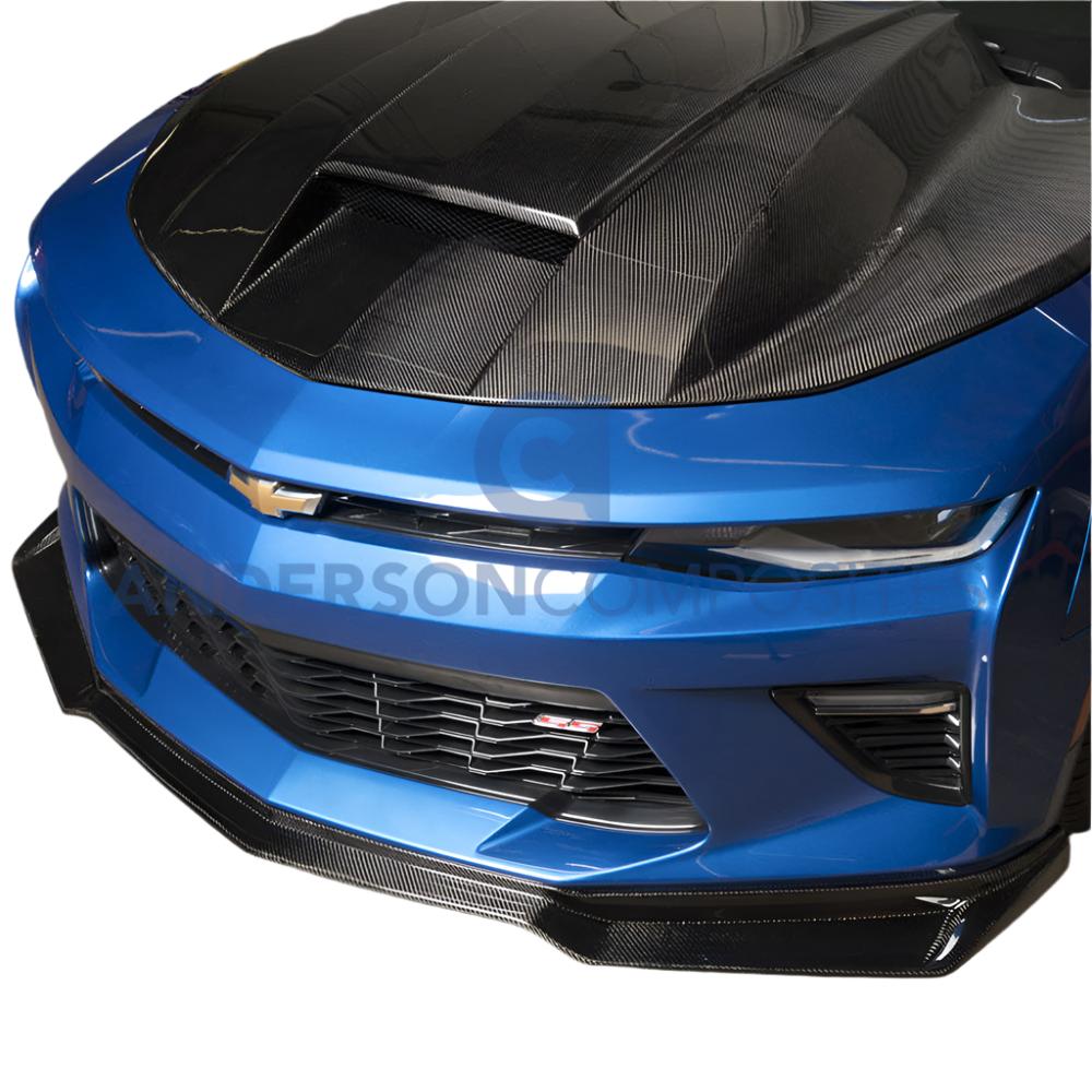 Camaro SS Type-AZ Carbon Fiber Front Chin Splitter – Side Profile