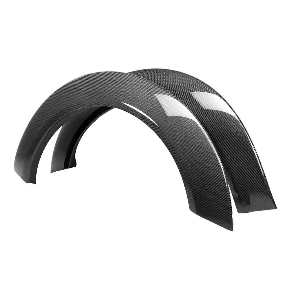 2018–2024 Dodge Demon Carbon Fiber Rear Fender Flares – angled view