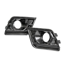 Load image into Gallery viewer, Carbon fiber fog light bezel set for 2014–2015 Camaro Z28 front view