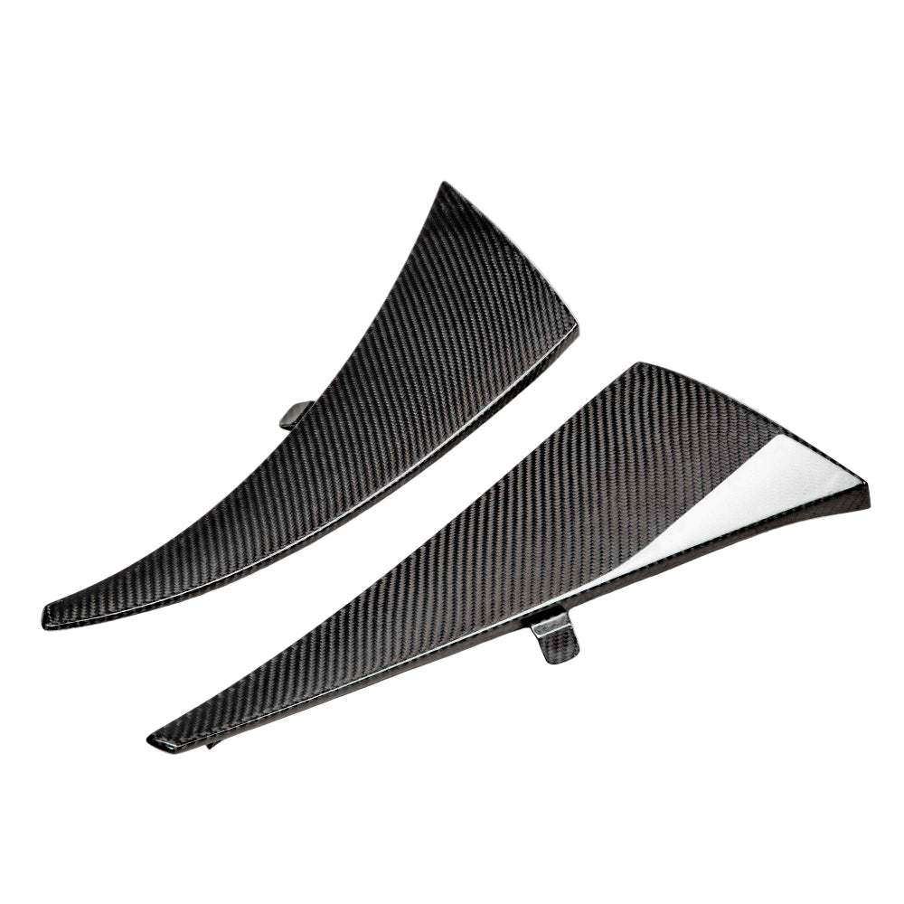 Close-up detail showing carbon weave and mounting contour