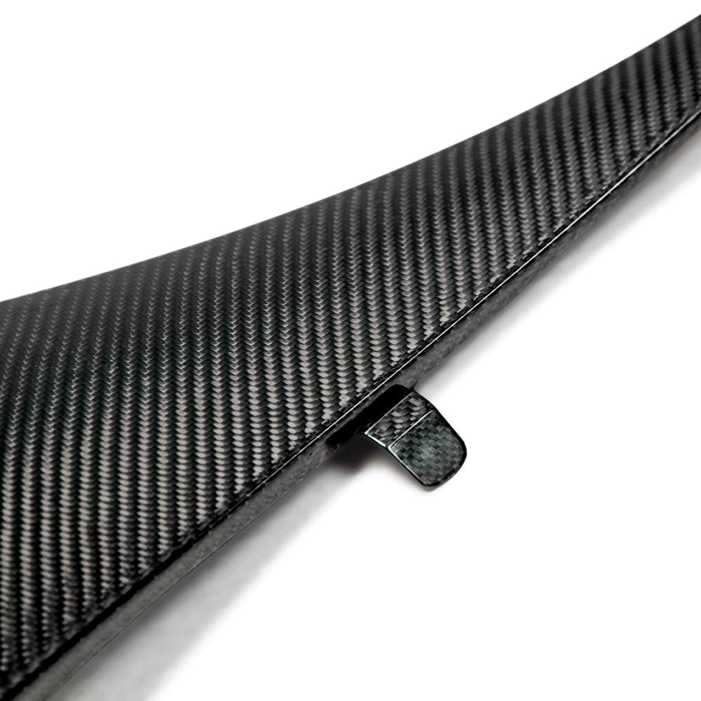 Angled side view highlighting OE fitment and carbon texture