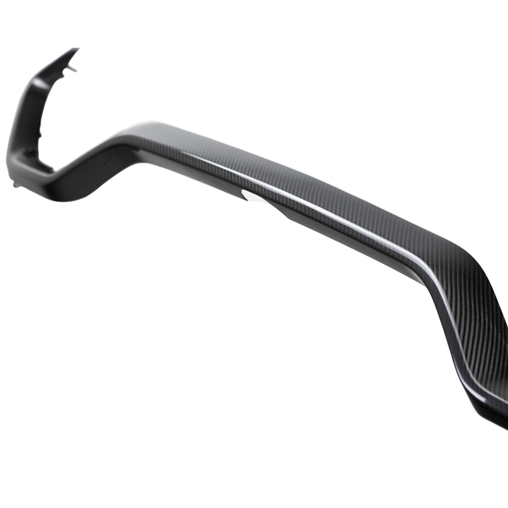 Detail of Gloss Carbon Fiber Finish on Anderson Composites RAM TRX Grille Trim