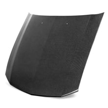 Load image into Gallery viewer, Front angled view of Anderson Composites Type-OE carbon fiber hood