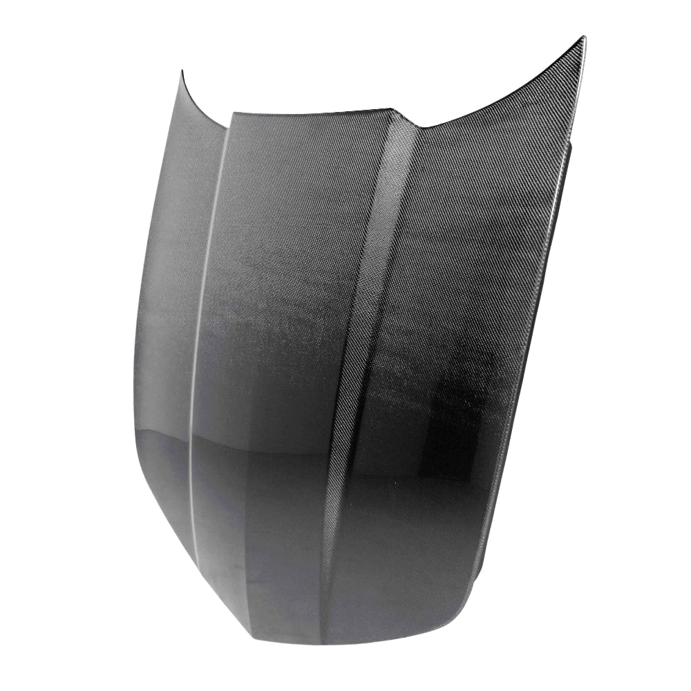 Front view of Anderson Composites Type-OE Carbon Fiber Hood for 2010–2013 Camaro