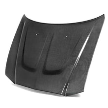Load image into Gallery viewer, Front angled view of Anderson Composites 2011–2014 Dodge Charger Type-OE Carbon Fiber Hood