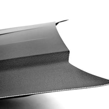 Load image into Gallery viewer, Close-up of carbon fiber weave and high-gloss UV-protected surface