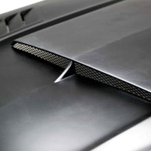 Load image into Gallery viewer, Close-up of Anderson Composites Mustang Ram Air Hood – detailed view of the ram air intake duct and paintable mesh vent.