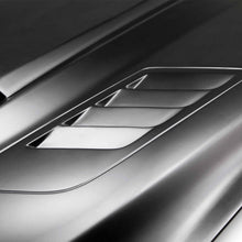 Load image into Gallery viewer, Underside of Anderson Composites Ram Air Fiberglass Hood showing reinforced inner structure and OEM-style mounting points.