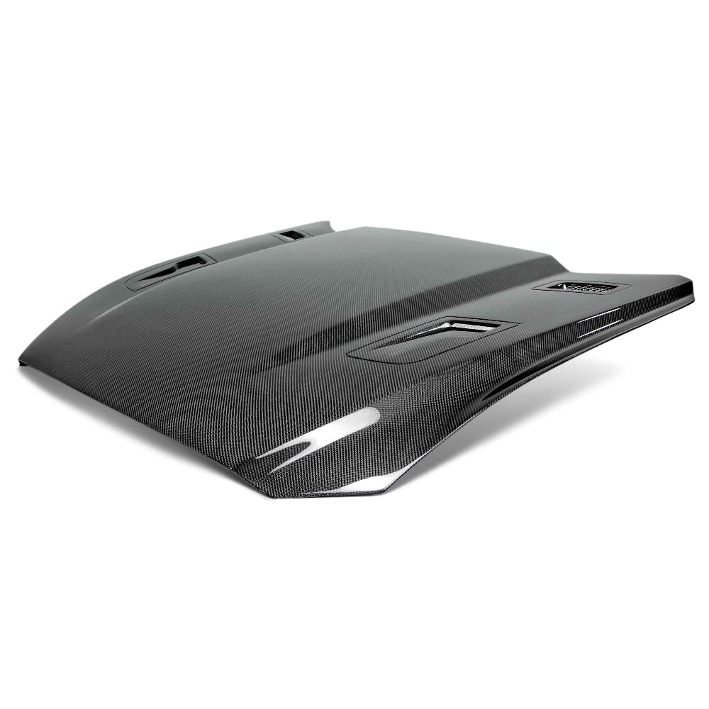 Anderson Composites Type-G Double-Sided Carbon Fiber Hood – Surface Detail