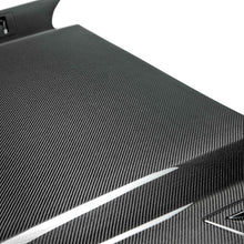 Load image into Gallery viewer, Anderson Composites Type-G Double-Sided Carbon Fiber Hood – Rear Angle and Vent Details