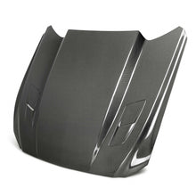 Load image into Gallery viewer, Anderson Composites Double Sided Carbon Fiber Cowl Hood – Front Angle View
