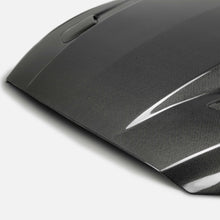 Load image into Gallery viewer, Anderson Composites Double Sided Carbon Fiber Cowl Hood – Installed on Vehicle