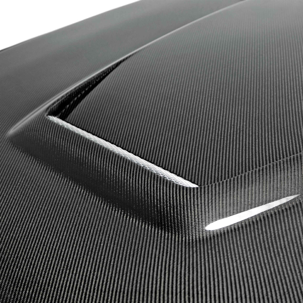 Anderson Composites Type-GR Double-Sided Carbon Fiber Hood – Underside Finish View