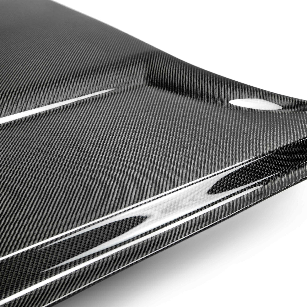 Anderson Composites Type-GR Double-Sided Carbon Fiber Hood – Installed on Mustang