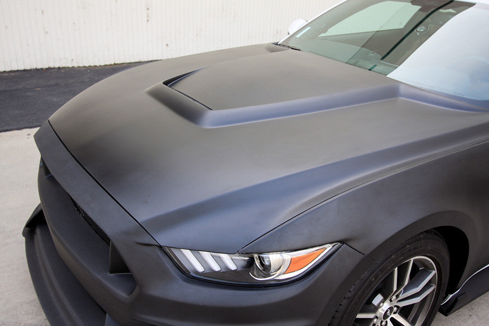 Anderson Composites Type-GR (GT350 Style) Fiberglass Hood – Side and Front Fitment