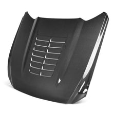 Load image into Gallery viewer, Anderson Composites Type-GT5 Double Sided Carbon Fiber Hood – Front Angle View