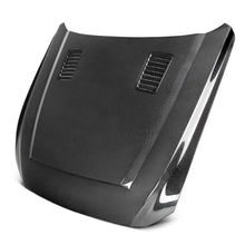 Load image into Gallery viewer, Anderson Composites Type-SN Double Sided Carbon Fiber Hood – Front Angle View