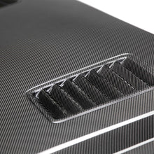 Load image into Gallery viewer, Anderson Composites Type-SN Double Sided Carbon Fiber Hood – Side Angle Fitment View