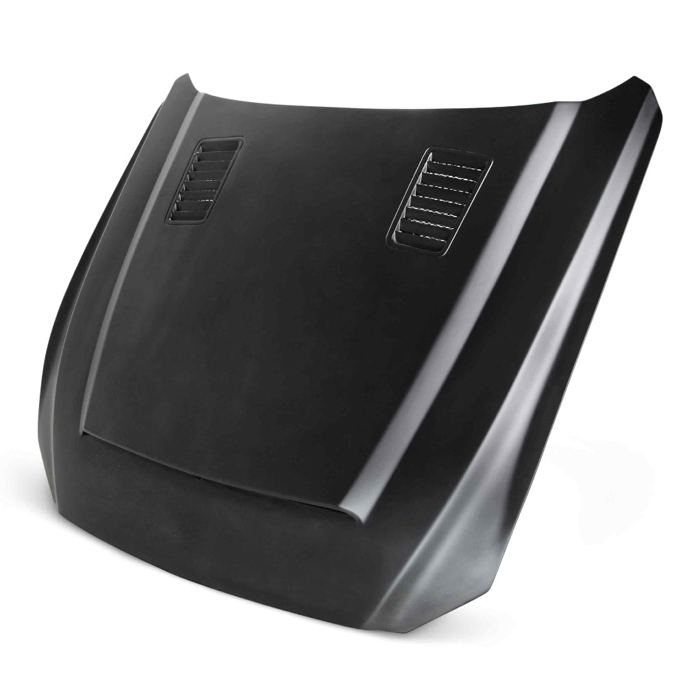 Anderson Composites Type-SN Fiberglass Hood – Front Angle View