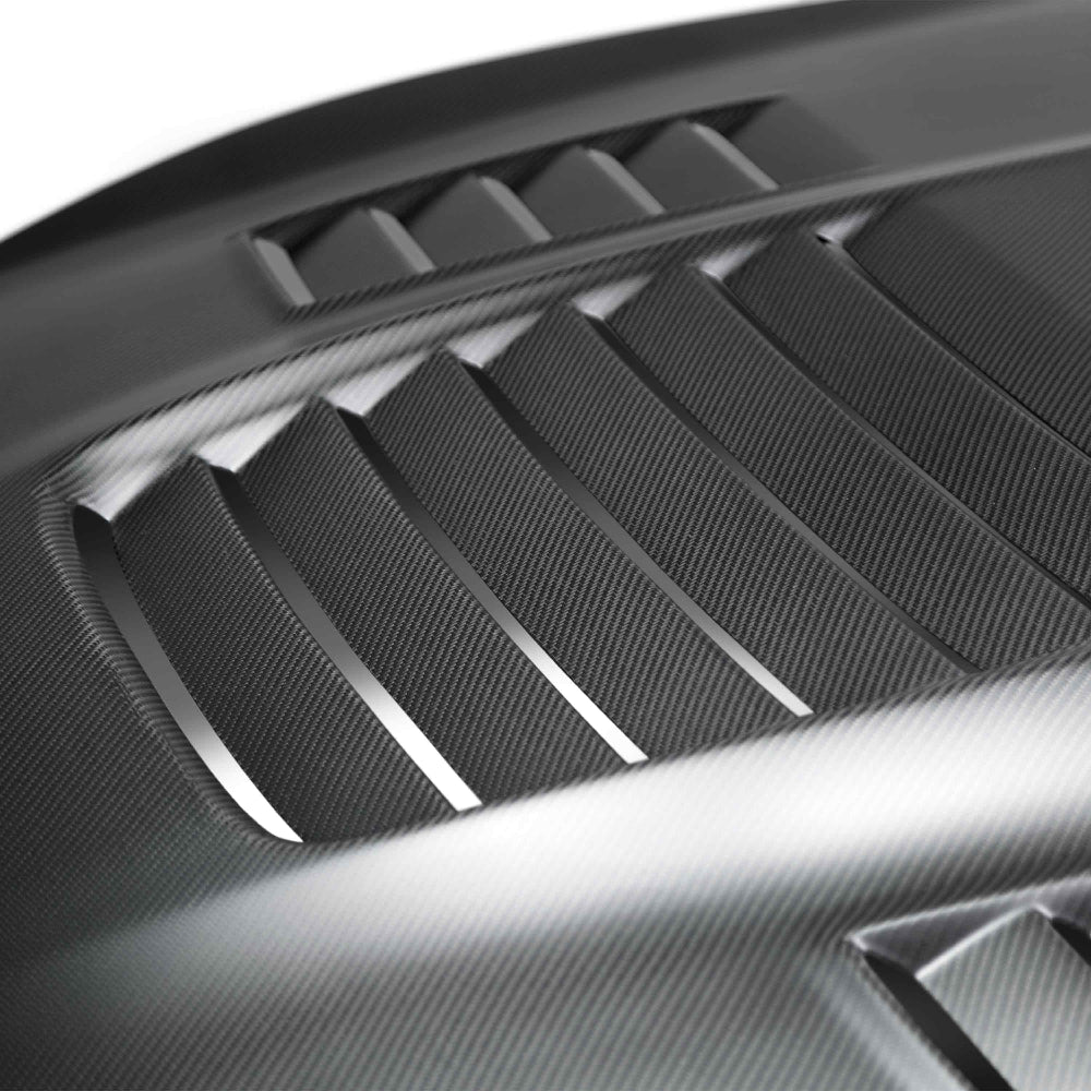 Anderson Composites GT350 Type-CR Dry Carbon Fiber Hood – Underside Construction Detail