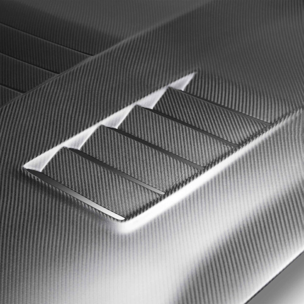 Anderson Composites GT350 Type-CR Dry Carbon Fiber Hood – Installed on Vehicle