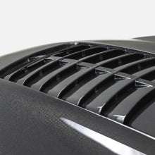 Load image into Gallery viewer, Installed Anderson Composites Type-GT5 Carbon Fiber Hood on Shelby GT350