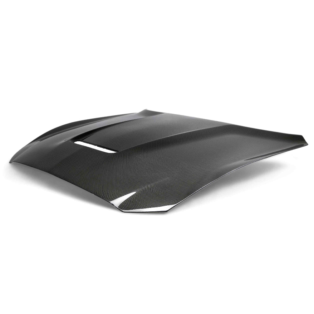 Anderson Composites GT350 Double Sided Carbon Fiber Hood – Top Surface Detail