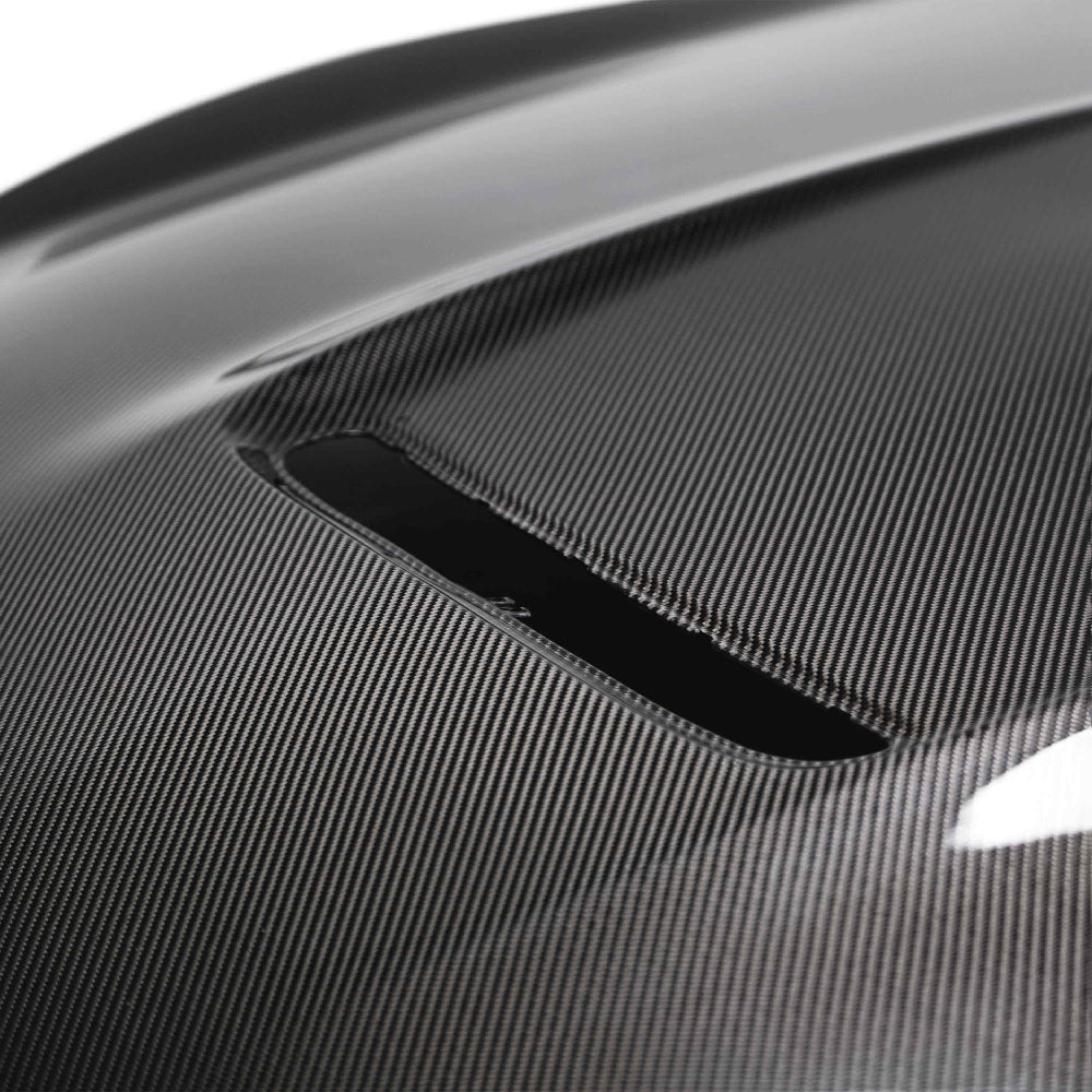 Anderson Composites GT350 Double Sided Carbon Fiber Hood – Underside Finish View