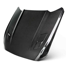 Load image into Gallery viewer, Front view of Anderson Composites 2015–2017 Mustang Type-OE Carbon Fiber Hood