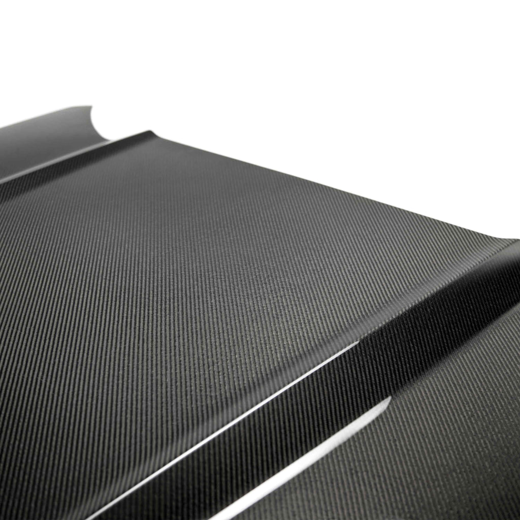 Underside view of Anderson Composites Type-OE Double-Sided Carbon Fiber Hood
