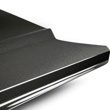 Load image into Gallery viewer, Rear angle of Anderson Composites 2015–2017 Mustang Type-OE Hood installed