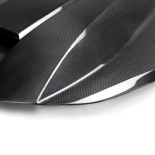 Load image into Gallery viewer, Anderson Composites 2016–2024 Chevy Camaro Double-Sided Carbon Fiber Hood Close-Up