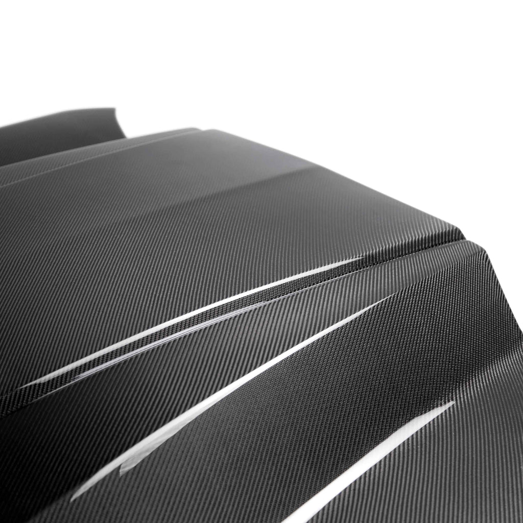 Anderson Composites 2016–2024 Chevy Camaro Double-Sided Carbon Fiber Hood Detail