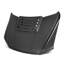 Load image into Gallery viewer, Front angle of Anderson Composites Type-OE carbon fiber hood for 2017–2020 Ford Raptor.