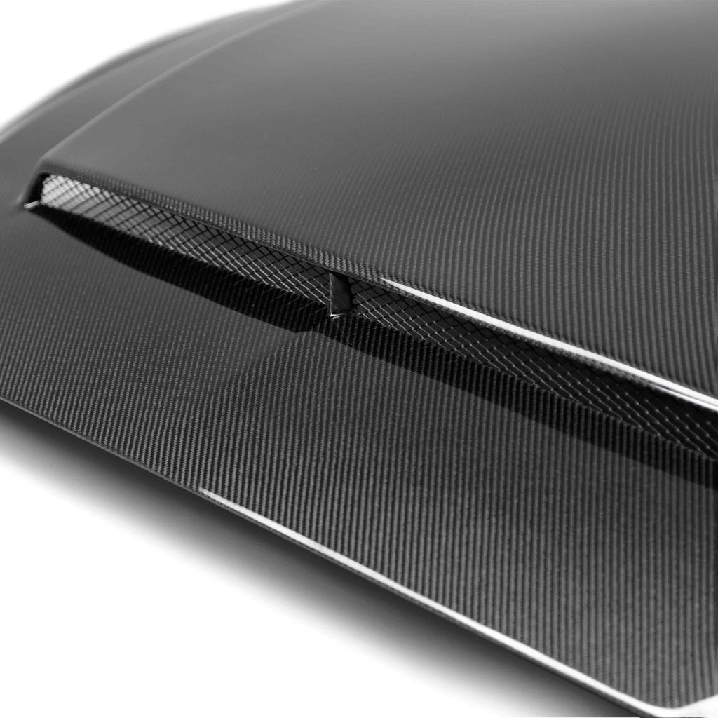 ANDAC-HD18FDMU-SN-DS-Anderson Composites 2018-2023 Ford Mustang Super Snake Double Sided Carbon Fiber Hood-Hoods-Anderson Composites