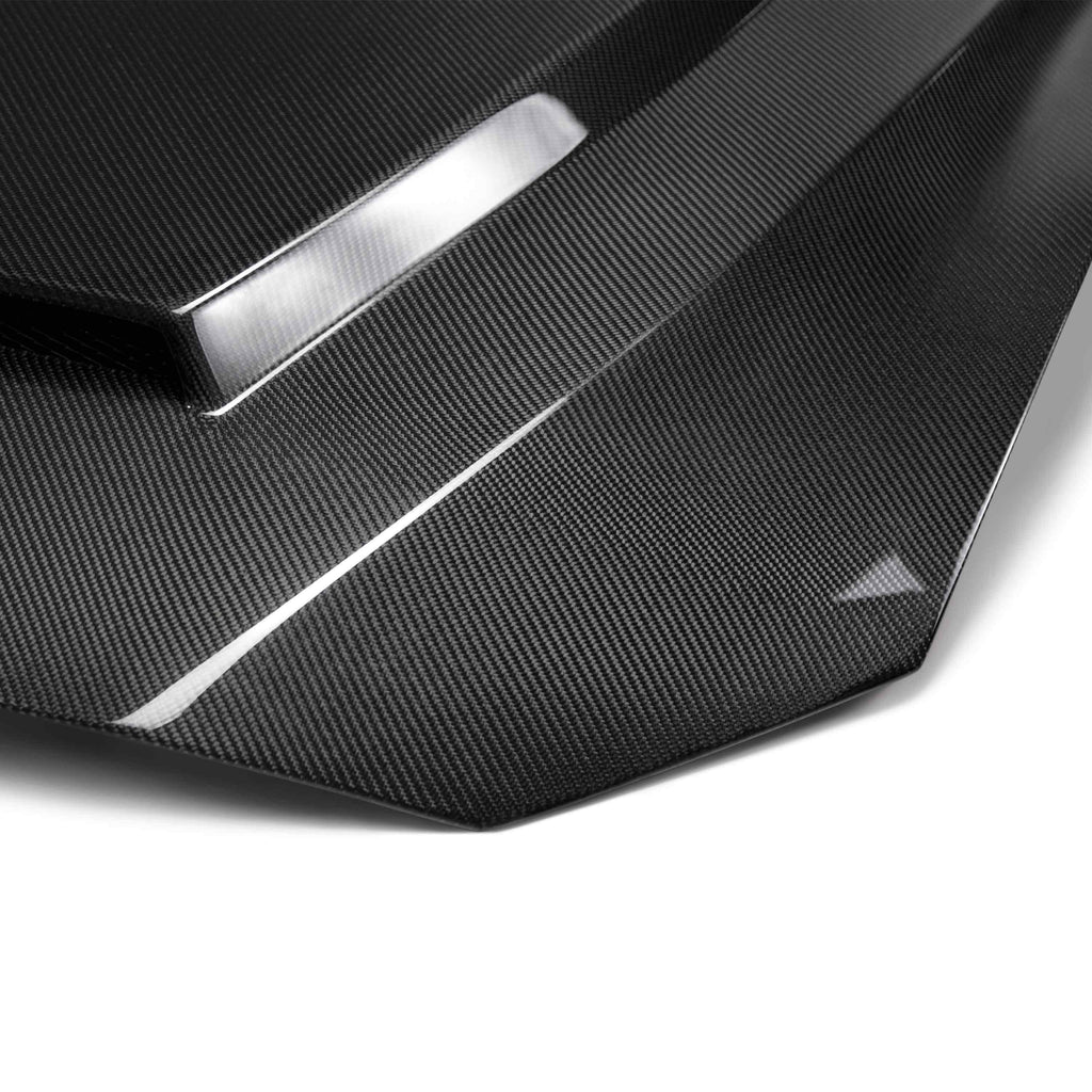 ANDAC-HD18FDMU-SN-DS-Anderson Composites 2018-2023 Ford Mustang Super Snake Double Sided Carbon Fiber Hood-Hoods-Anderson Composites