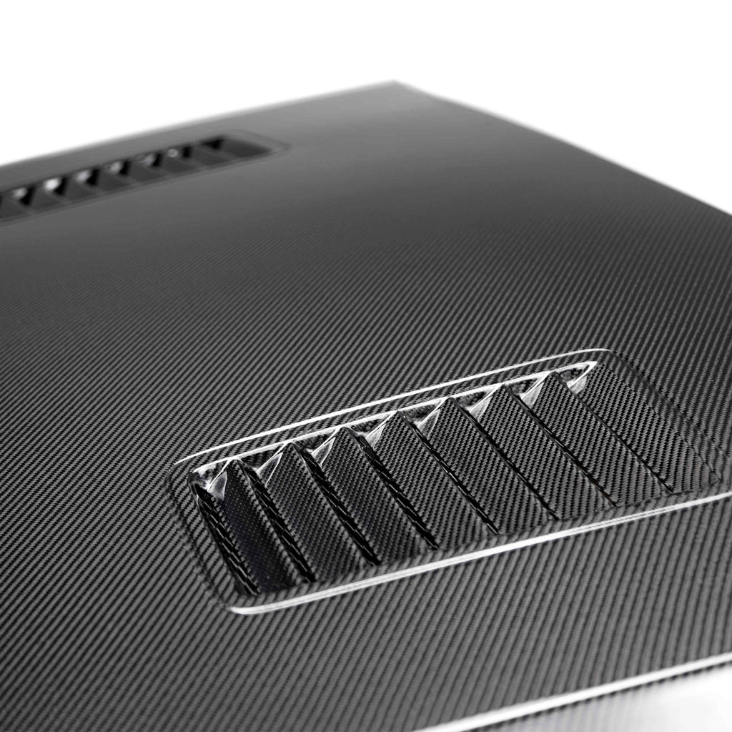 ANDAC-HD18FDMU-SN-DS-Anderson Composites 2018-2023 Ford Mustang Super Snake Double Sided Carbon Fiber Hood-Hoods-Anderson Composites