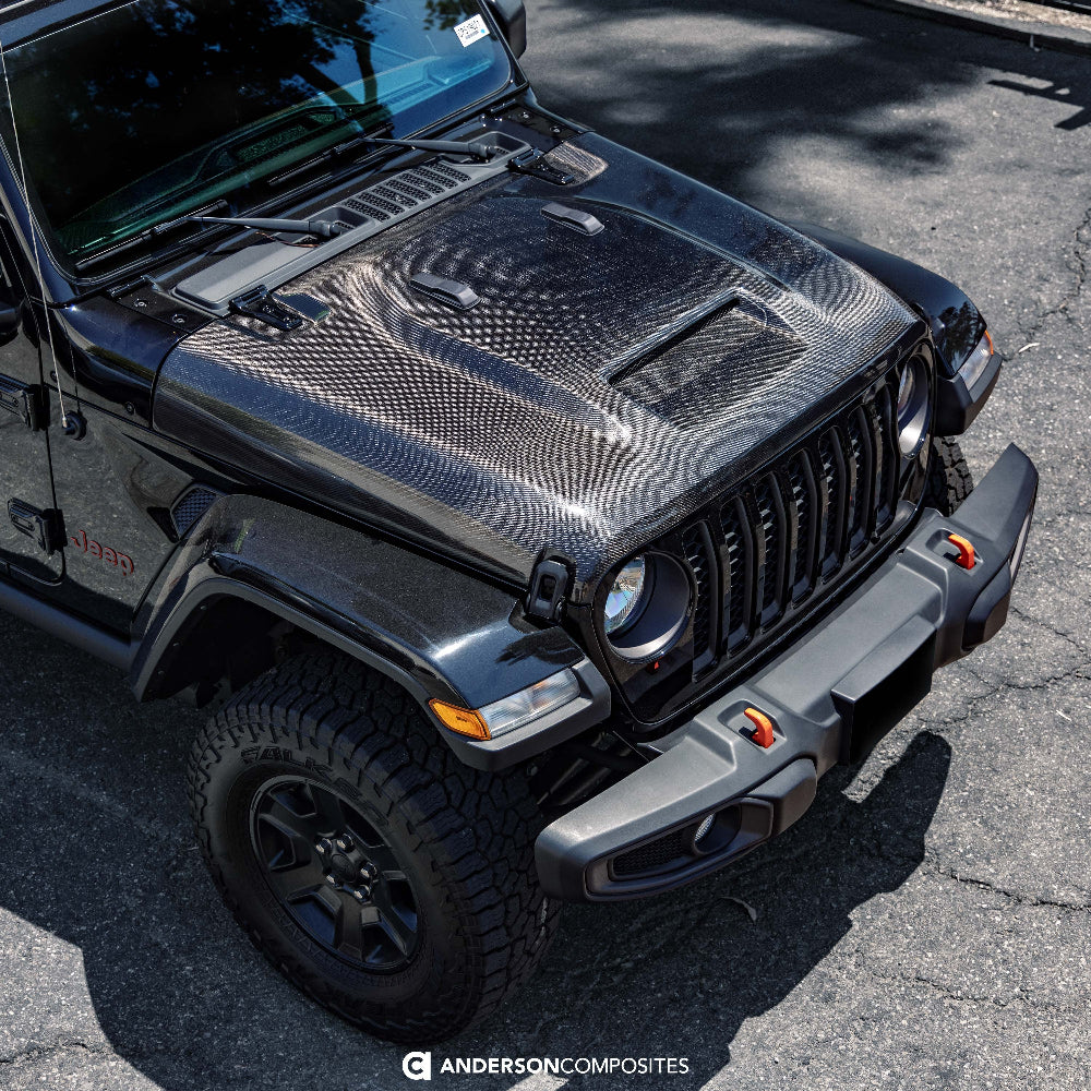 Anderson AC-HD20JPJT-MO carbon fiber hood top view