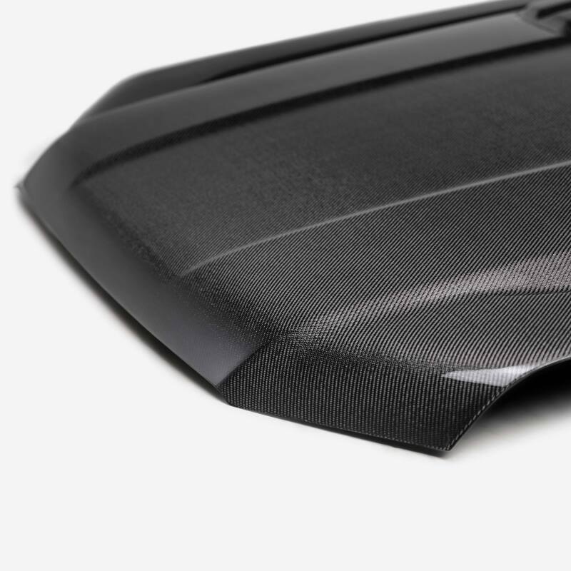 Anderson Composites AC-HD24FDRNRA-OE carbon fiber hood close-up weave