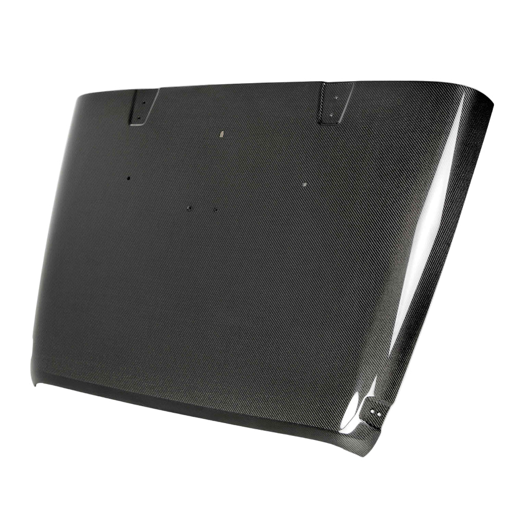Anderson Composites Jeep JK Wrangler Type-OE Carbon Fiber Hood – front view