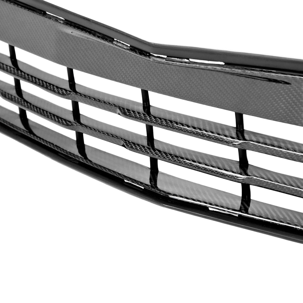 Anderson Composites Mustang Type-AR Carbon Fiber Rear Diffuser – close-up weave finish