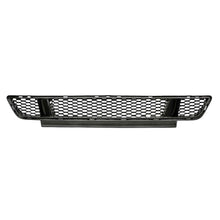 Load image into Gallery viewer, Top-down view showing detailed 3K twill carbon fiber weave on Mustang front grille