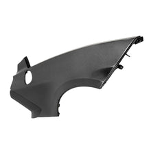 Load image into Gallery viewer, Side profile showing carbon fiber texture and fitment around wheel arch