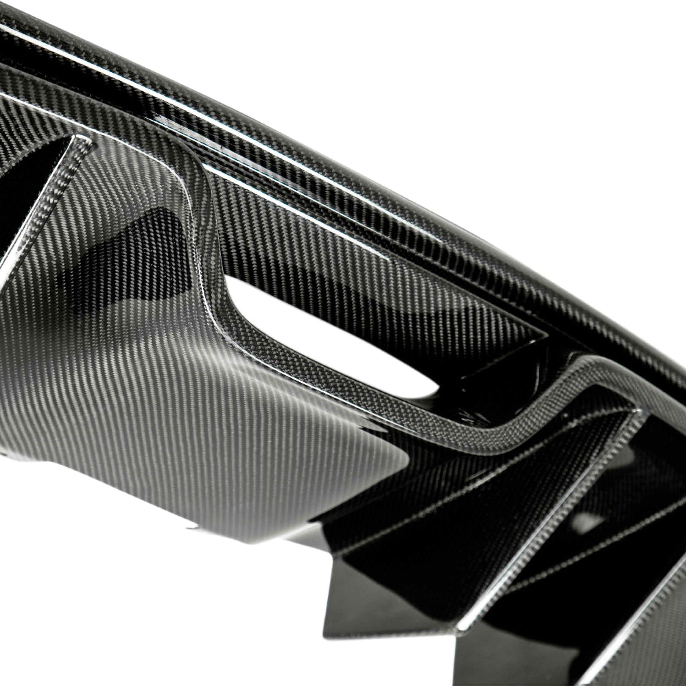 Anderson Composites Mustang Type-AR Carbon Fiber Rear Diffuser – installed fitment
