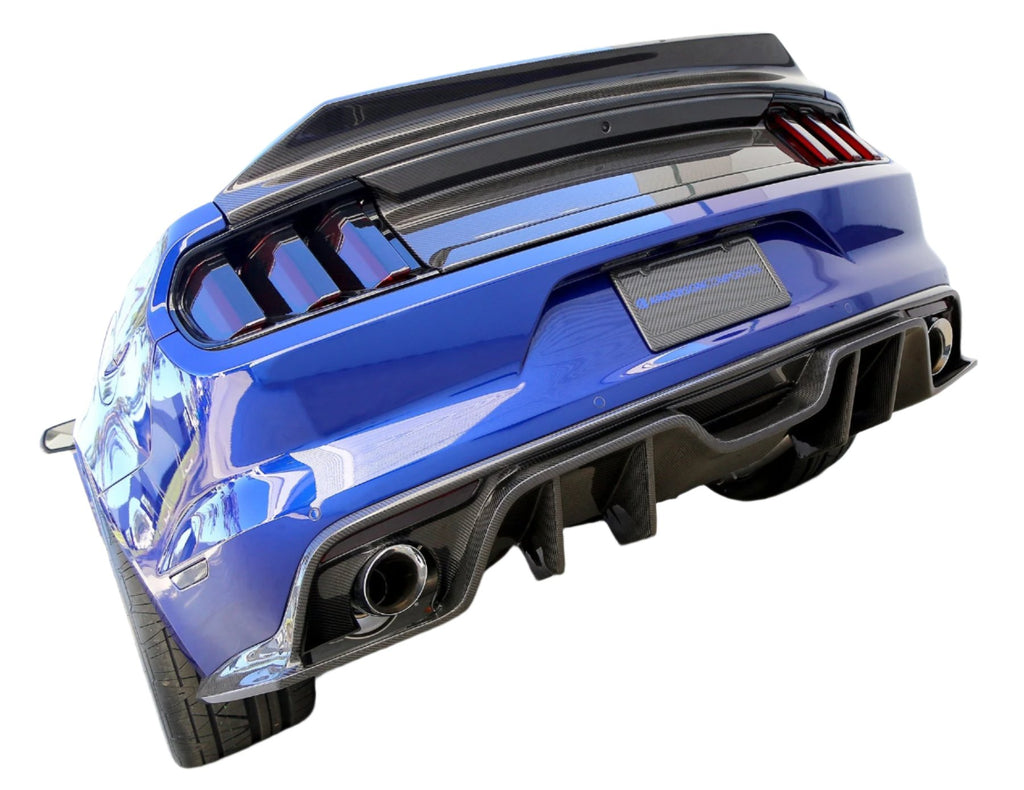 Anderson Composites Mustang Type-AR Carbon Fiber Rear Diffuser – installed fitment