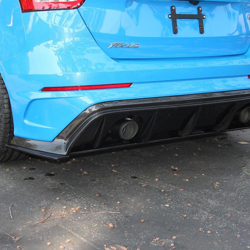 Carbon fiber rear diffuser for 2016–2018 Ford Focus RS by Anderson Composites, Type-R 