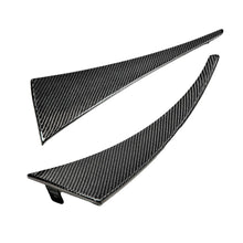 Load image into Gallery viewer, Anderson Composites 2014–2019 Corvette C7 Carbon Fiber Rear Mud Flaps – front angle view