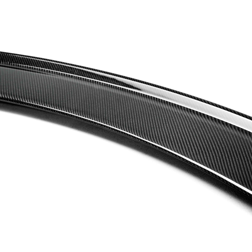 Close-up of 3K twill weave and high-gloss finish  